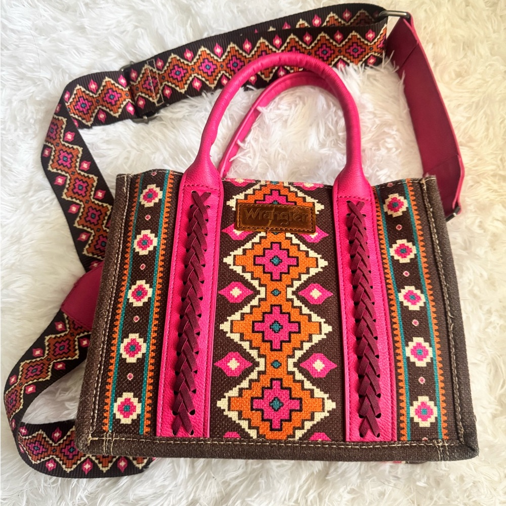 Wrangler Pink and Orange Patterned Purse